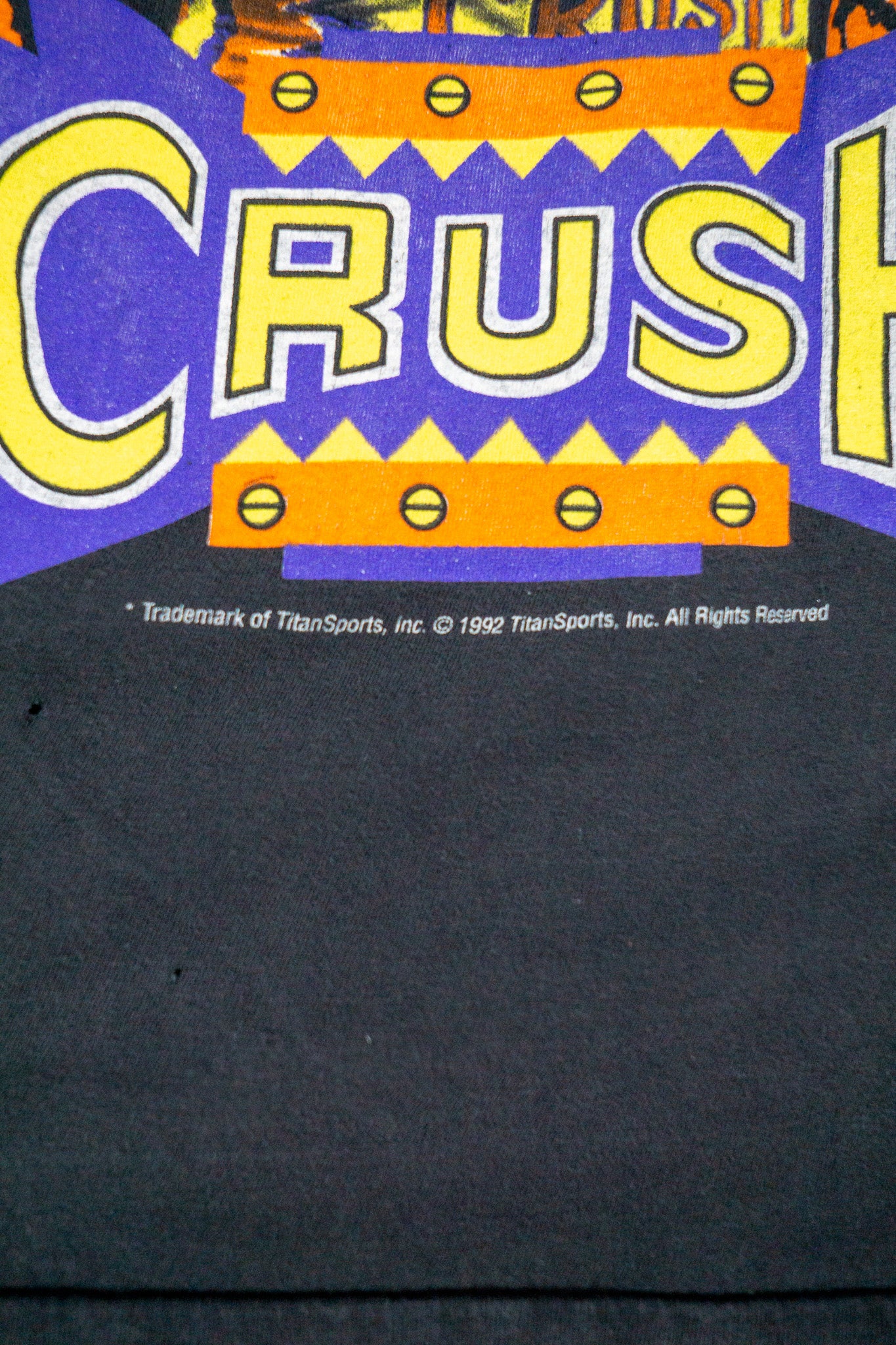 Vintage WWF Single Stitch T-Shirt 'Crush' [1990s] Small