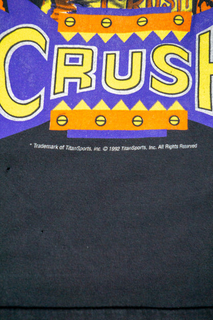 Vintage WWF Single Stitch T-Shirt 'Crush' [1990s] Small