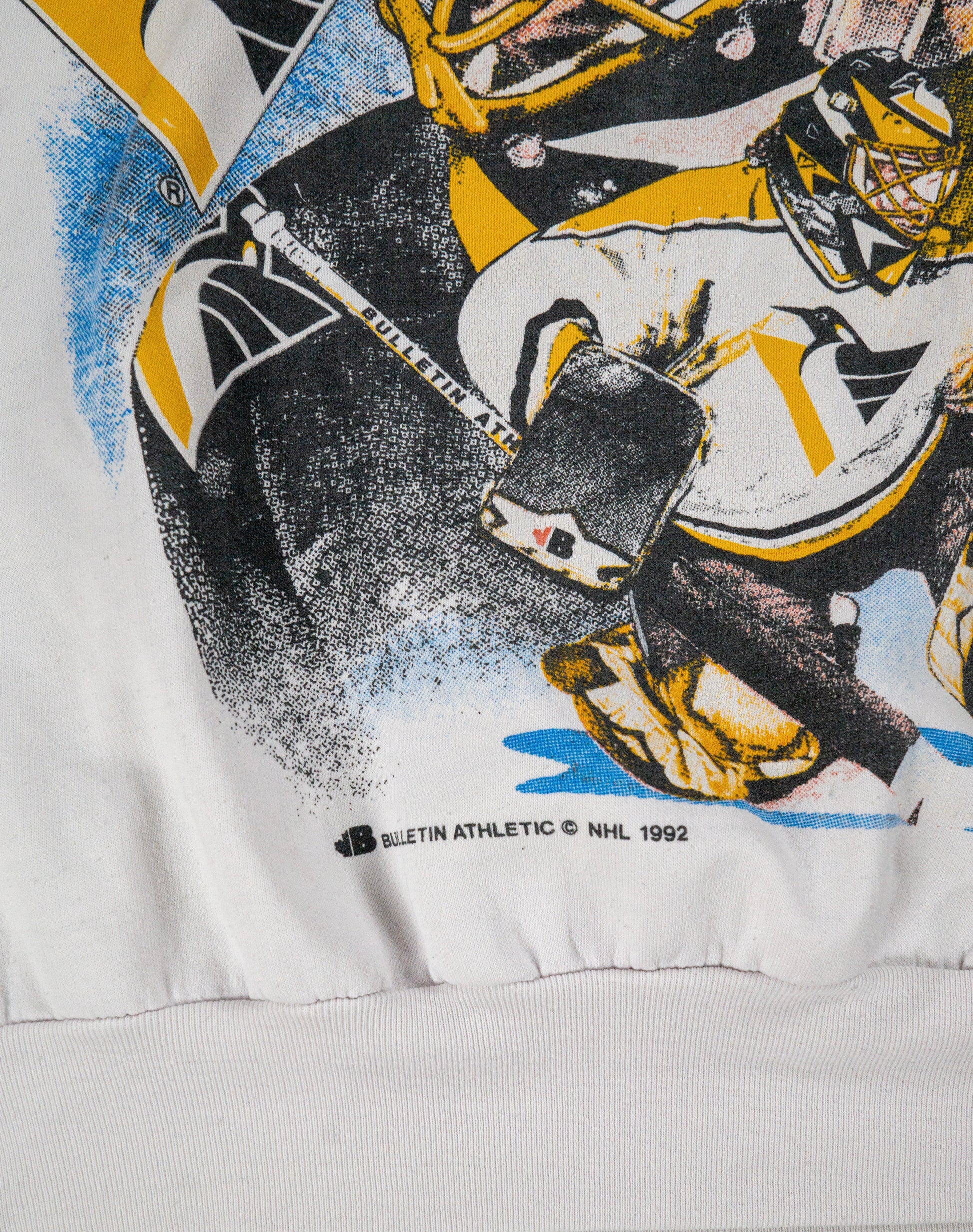 Vintage Bulletin Athletic Sweatshirt NHL 'Pittsburgh Penguins' - Sportswear [1990er]