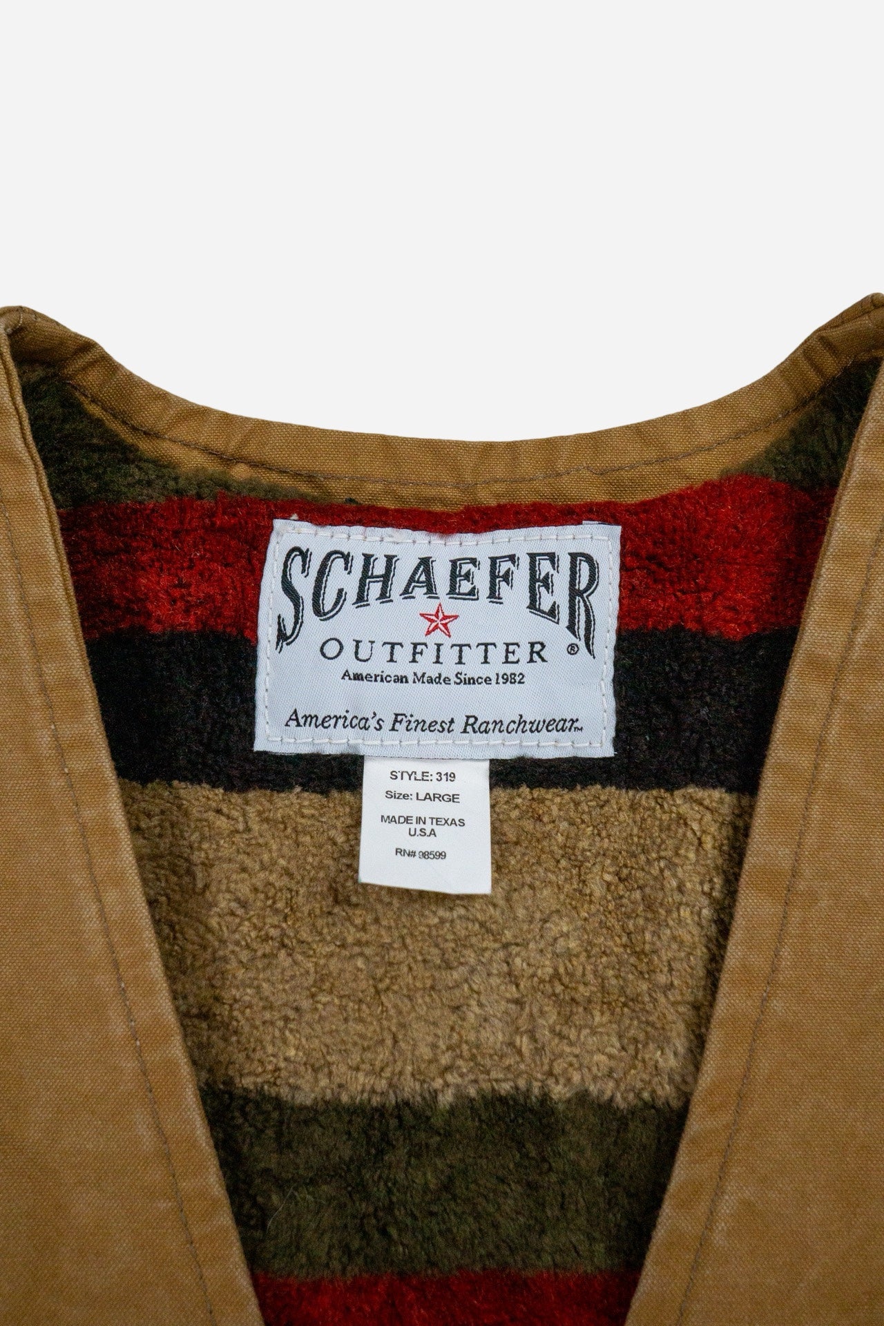 Vintage Schaefer Weste Gefüttert - Workwear [1990er]