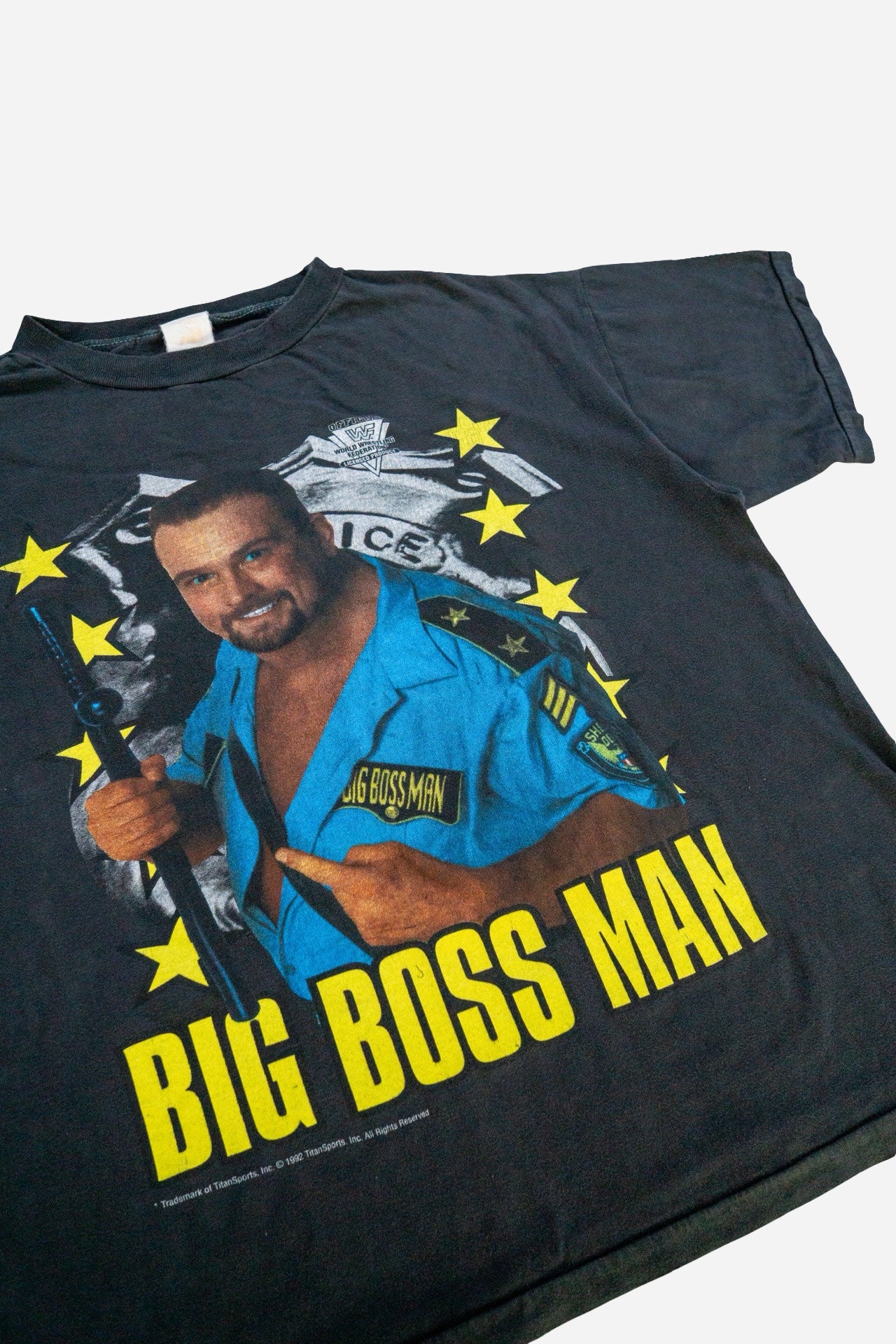 Vintage WWF Single Stitch T-Shirt 'Big Boss Man'[90s] Small