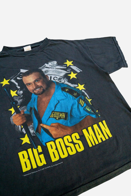 Vintage WWF Single Stitch T-Shirt 'Big Boss Man'[90s] Small