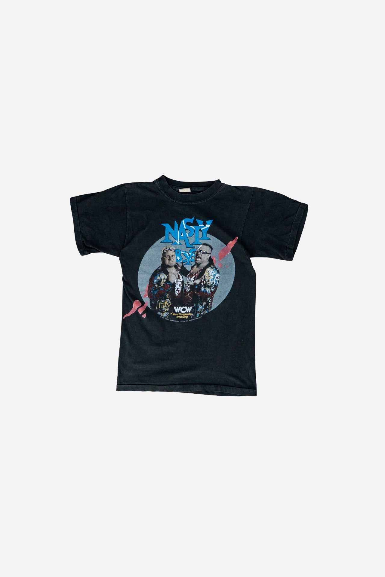 Vintage WWF Single Stitch T Shirt 'NastyBoys' [1990s] XSmall