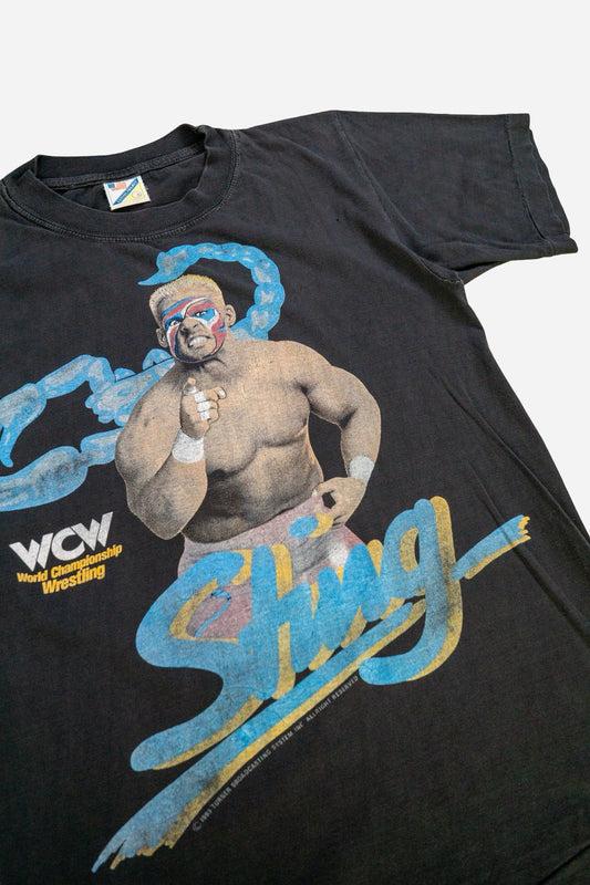 Vintage WWF Single Stitch T-Shirt 'Sting' [1990s] XSmall