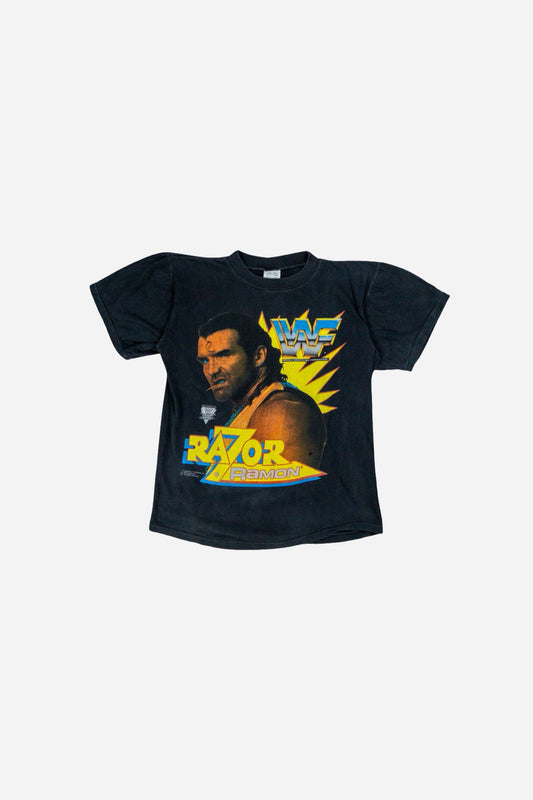 Vintage WWF Single Stitch T-Shirt 'RazorRamon' [1990s] Small