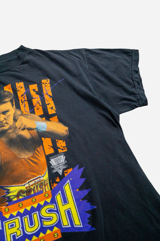 Vintage WWF Single Stitch T-Shirt 'Crush' [1990s] Small