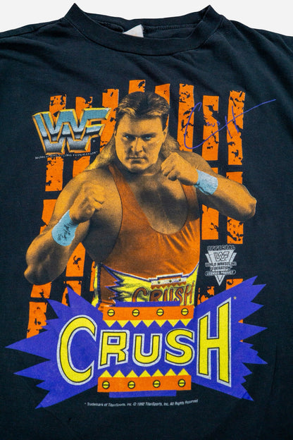 Vintage WWF Single Stitch T-Shirt 'Crush' [1990s] Small