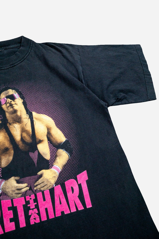 Vintage WWF T-Shirt 'Bret Hitman Hart' [1990s] Small