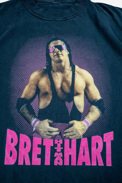 Vintage WWF T-Shirt 'Bret Hitman Hart' [1990s] Small