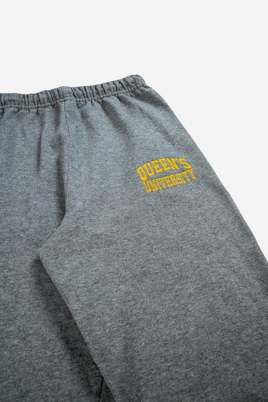 Vintage Jerzees Sweatpants 'Queens University' [2000s] Medium
