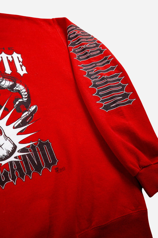 Vintage Jerzees Sweatshirt 'Red & White Maryland' [2000s] Medium