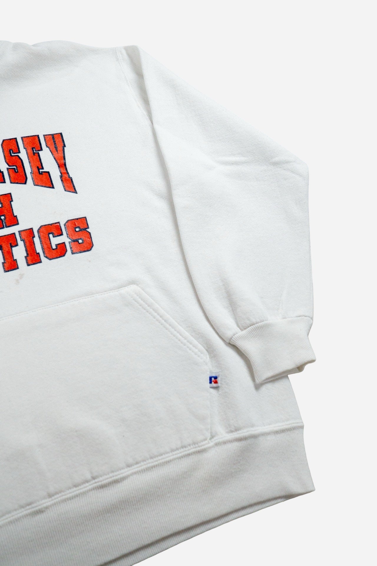 Vintage Russell Athletic Sweatshirt Hoodie 'New Jersey' [1990s] Medium