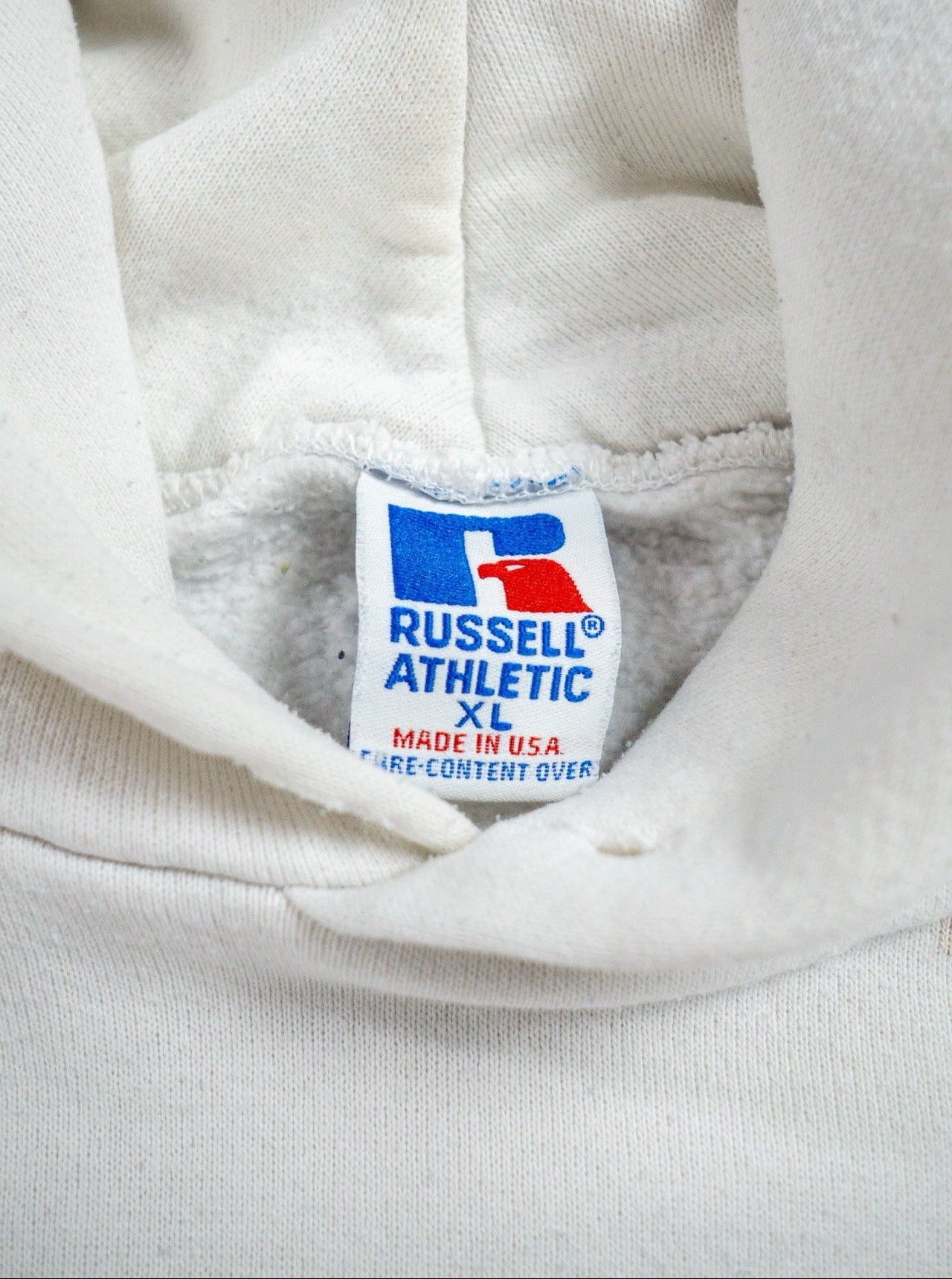 Vintage Russell Athletic Sweatshirt Hoodie 'New Jersey' [1990s] Medium