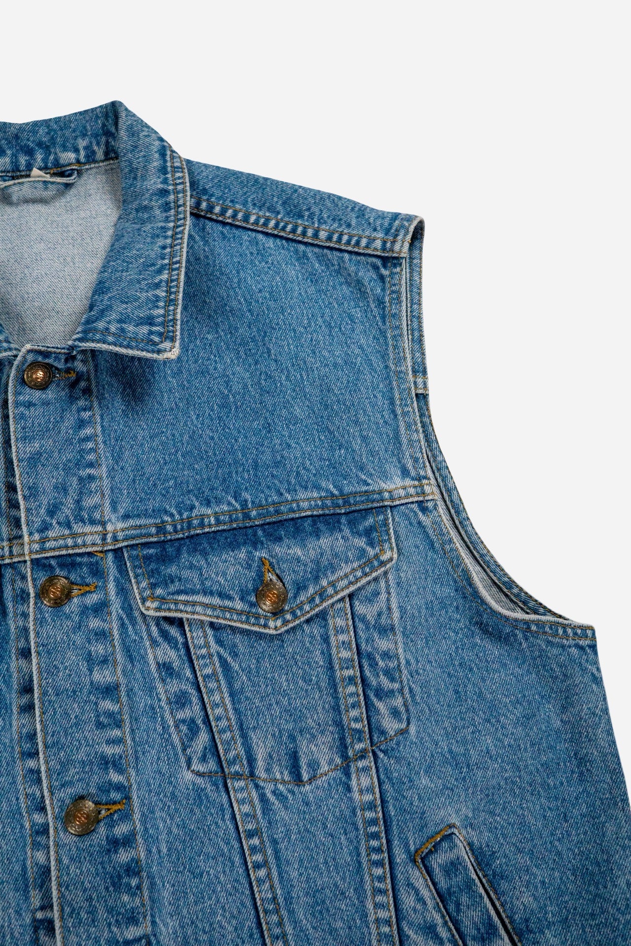 Vintage C&A Denim Weste - Workwear [1990er]