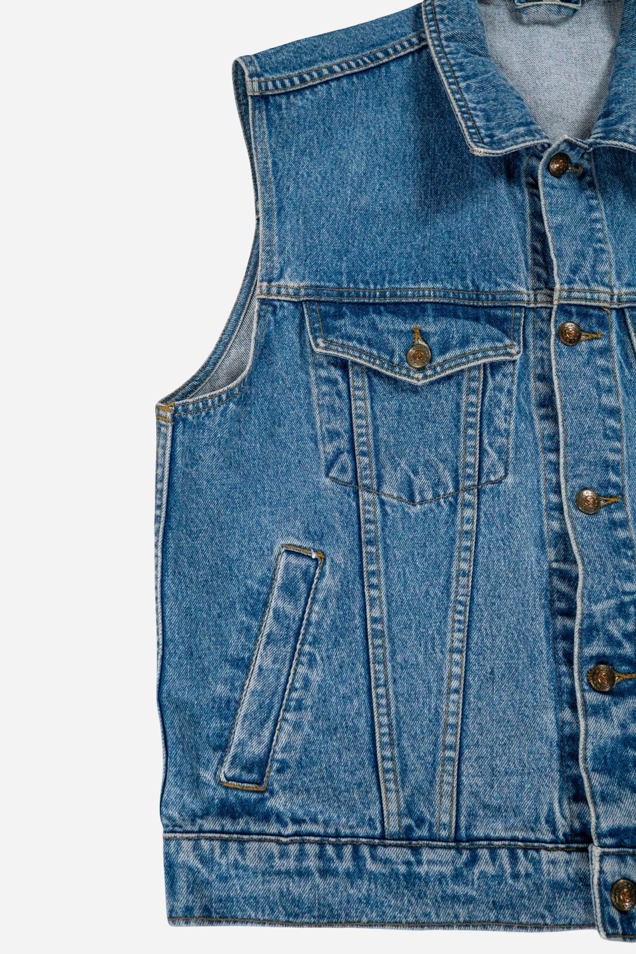 Vintage C&A Denim Weste - Workwear [1990er]