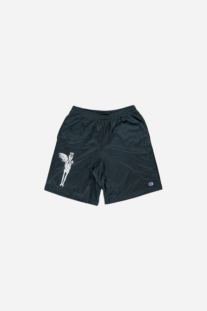 Vintage Champion Mesh Shorts Screen Print [2010s] Medium