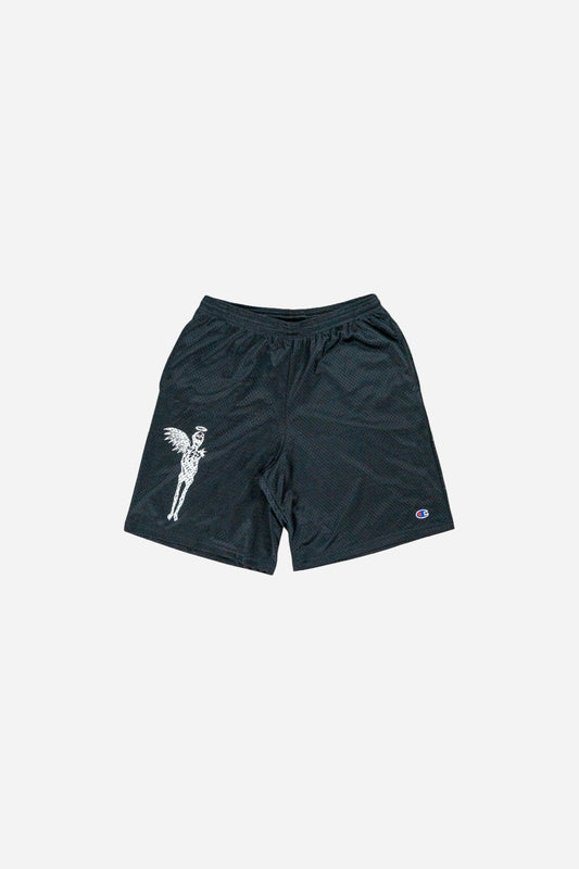 Vintage Champion Mesh Shorts Screen Print [2010s] Medium