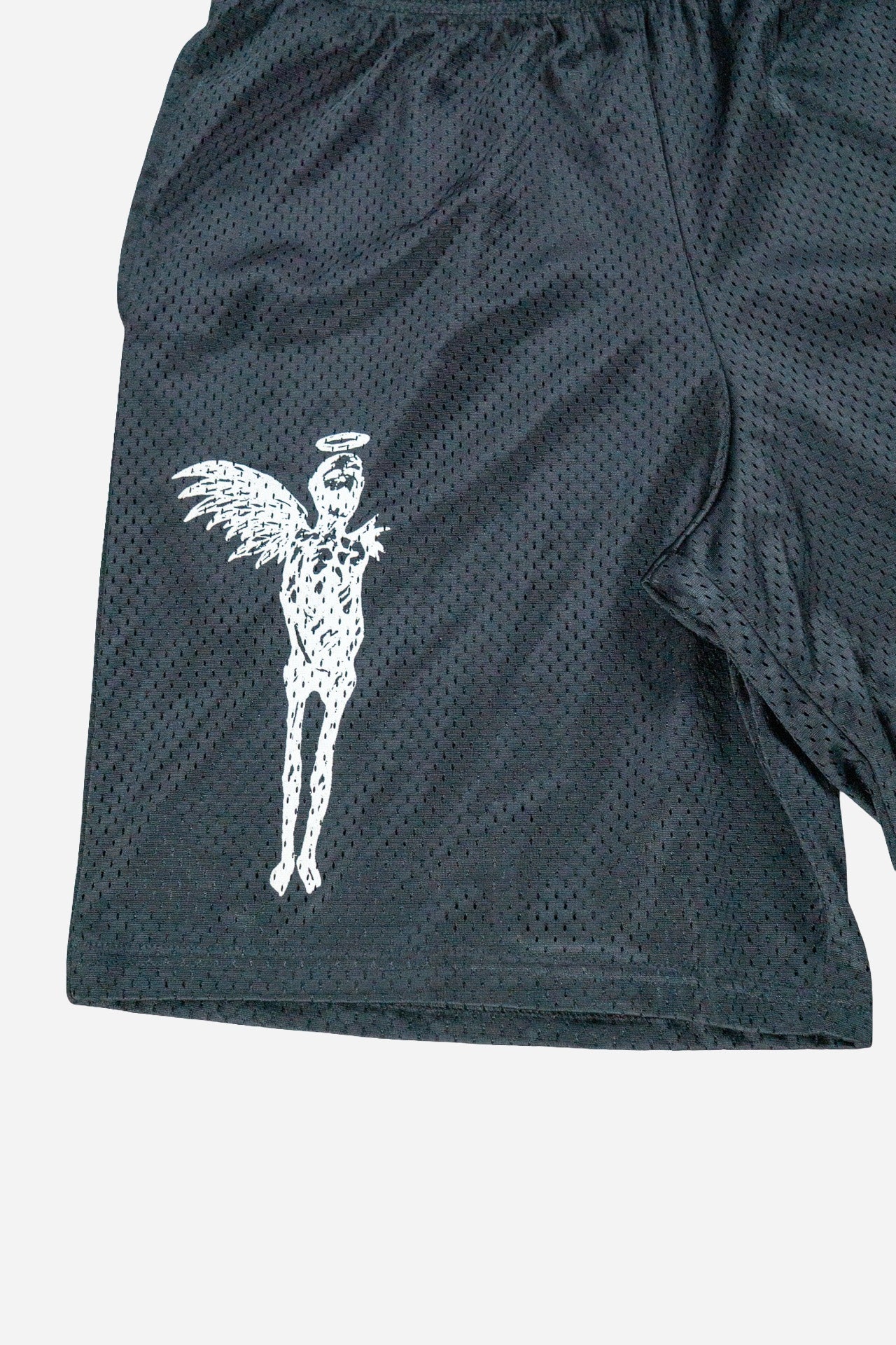 Vintage Champion Mesh Shorts Screen Print [2010s] Medium