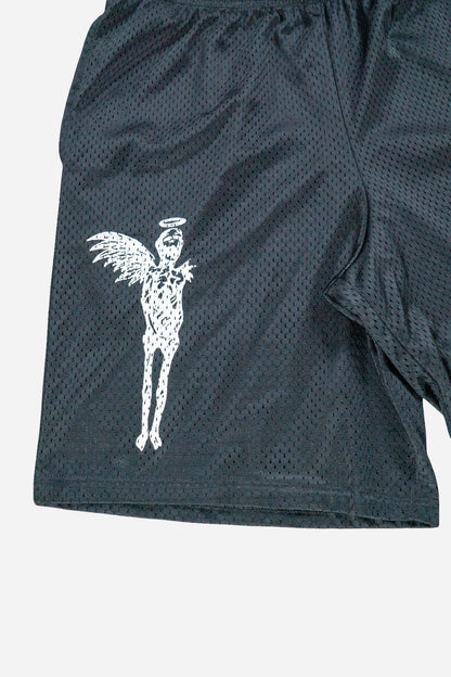 Vintage Champion Mesh Shorts Screen Print [2010s] Medium
