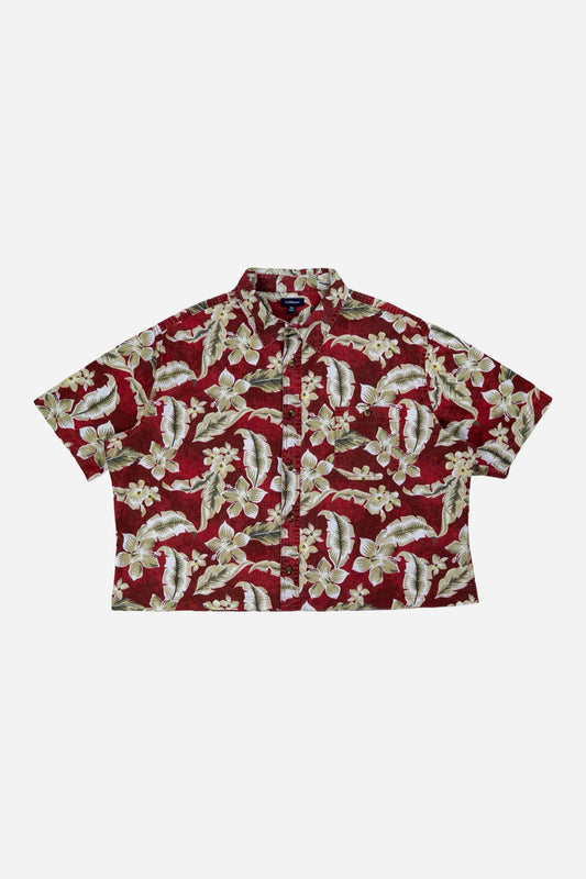 Vintage Croft&Barrow Cropped Shortsleeve Shirt Rework [2000s] XLarge