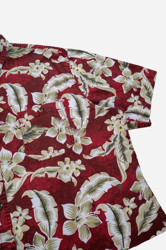 Vintage Croft&Barrow Cropped Shortsleeve Shirt Rework [2000s] XLarge