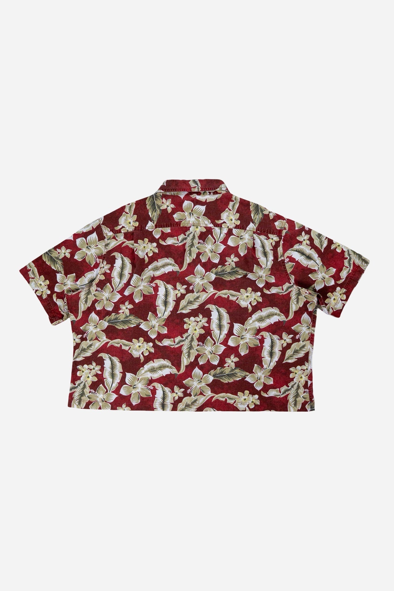 Vintage Croft&Barrow Cropped Shortsleeve Shirt Rework [2000s] XLarge