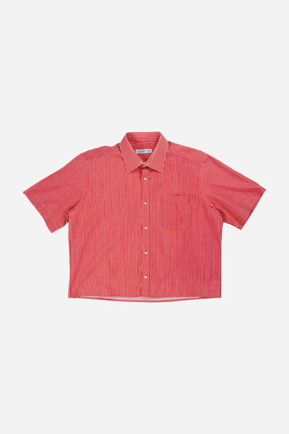 Vintage C&A Cropped Shortsleeve Shirt Rework [1990s] Large