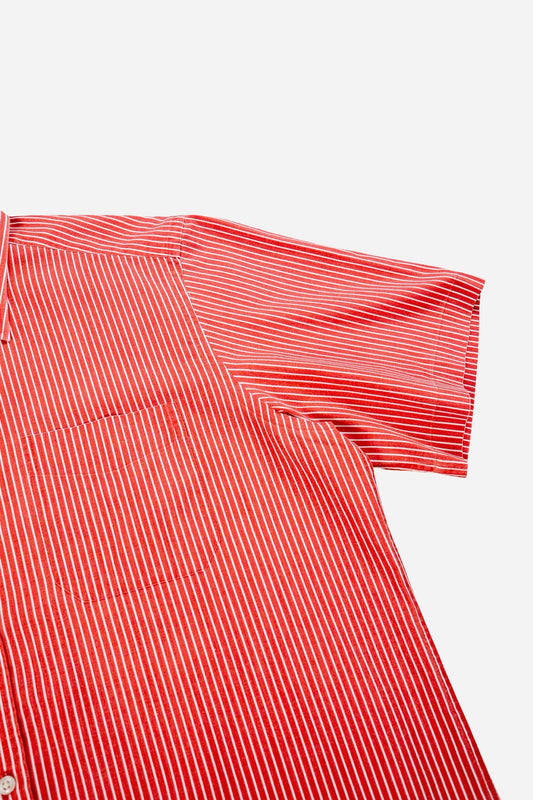 Vintage C&A Cropped Shortsleeve Shirt Rework [1990s] Large
