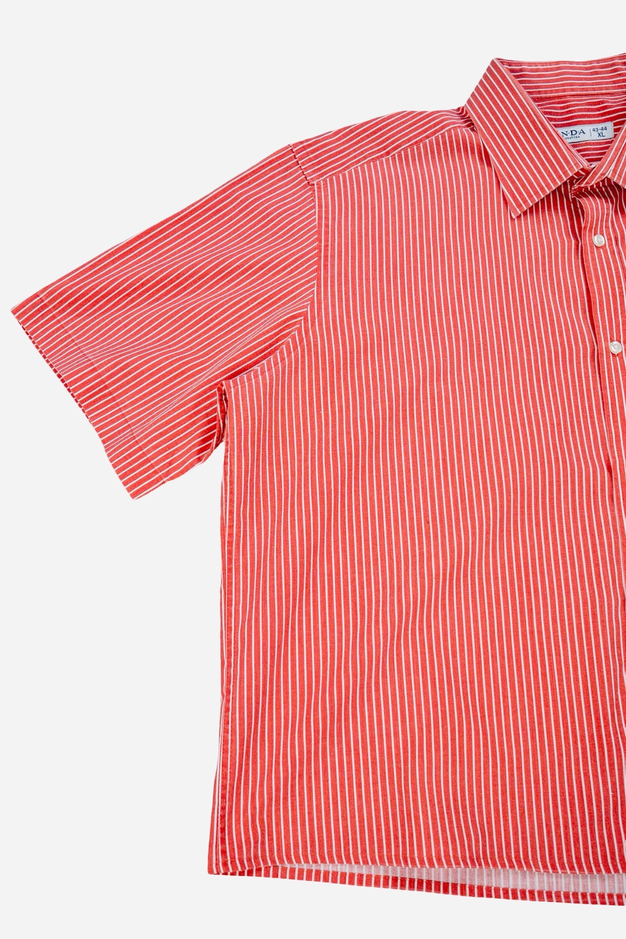Vintage C&A Cropped Shortsleeve Shirt Rework [1990s] Large