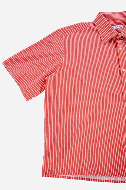 Vintage C&A Cropped Shortsleeve Shirt Rework [1990s] Large