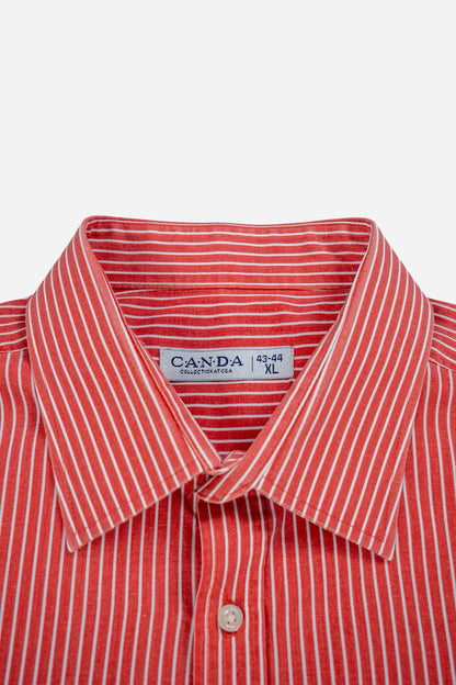 Vintage C&A Cropped Shortsleeve Shirt Rework [1990s] Large