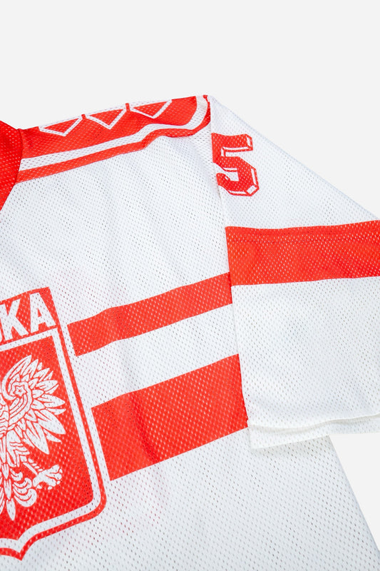 Vintage Tackla Ice Hockey Jersey 'Polska' [2000s] XXLarge