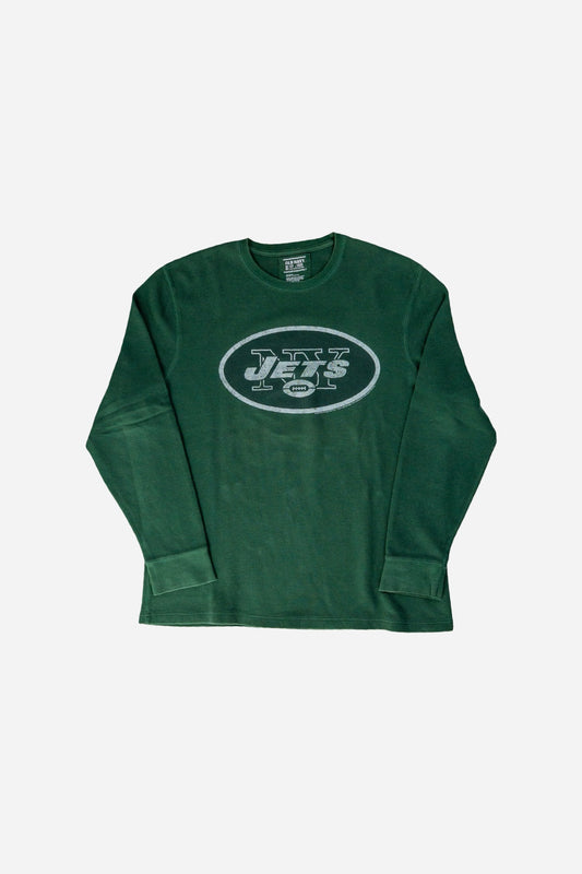 Vintage Old Navy Waffle Longsleeve 'NY Jets' [2010s] XLarge