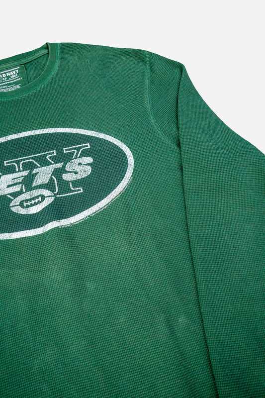 Vintage Old Navy Waffle Longsleeve 'NY Jets' [2010s] XLarge