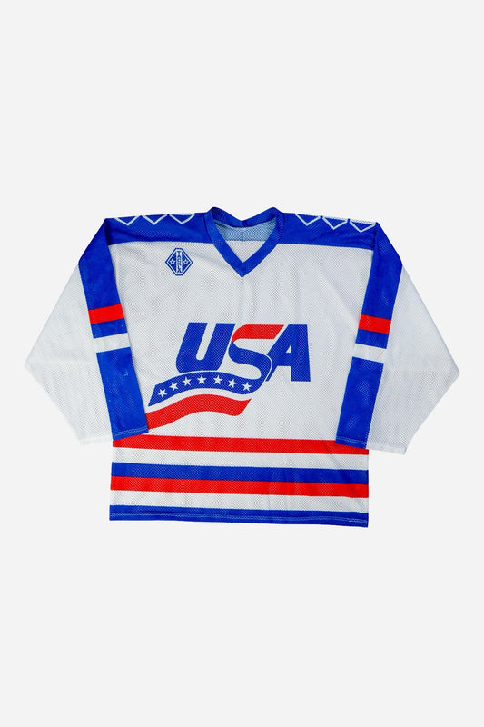 Vintage Tackla Ice Hockey Jersey 'USA' [2000s] XLarge