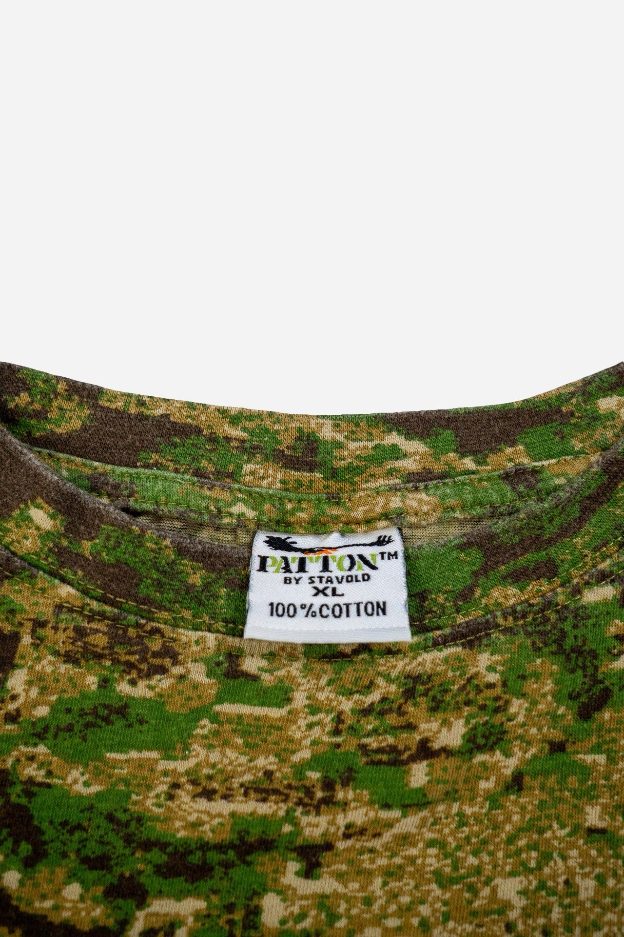 Vintage Patton Cropped Camo T-Shirt [1990s ] Medium