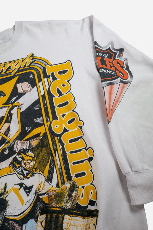 Vintage Bulletin Athletic Sweatshirt NHL 'Pittsburgh Penguins' - Sportswear [1990er]