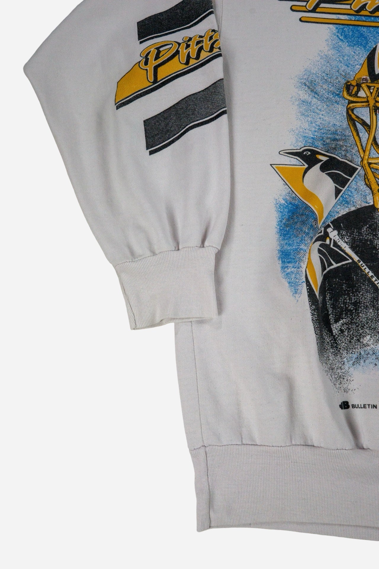 Vintage Bulletin Athletic Sweatshirt NHL 'Pittsburgh Penguins' - Sportswear [1990er]