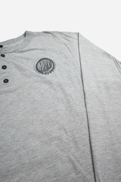 Vintage Harley - Davidson Henley Longsleeve T-Shirt 'H - D' - Sportswear [1990er]