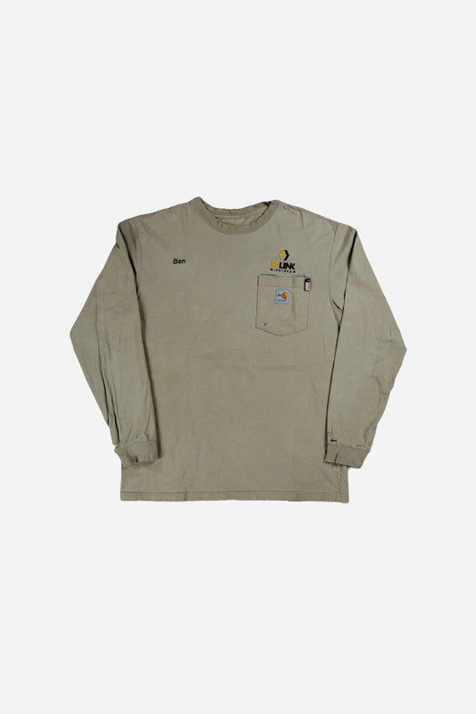 Vintage Carhartt Longsleeve T-Shirt 'Flame Resistant' - Workwear [2000er]