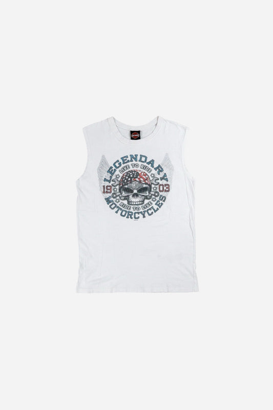 Vintage Harley - Davidson Muscle T-Shirt 'Live To Ride' - Sportswear [2000er]