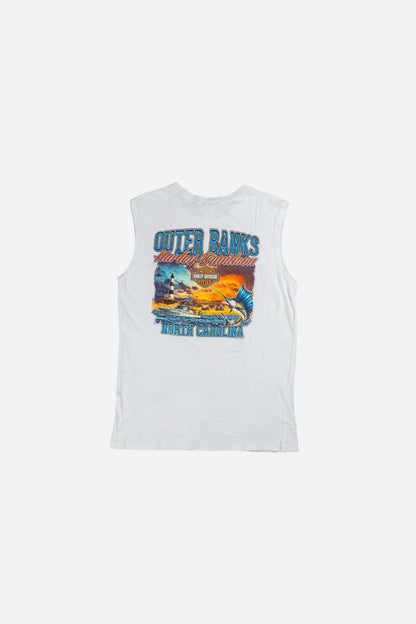 Vintage Harley - Davidson Muscle T-Shirt 'Live To Ride' - Sportswear [2000er]
