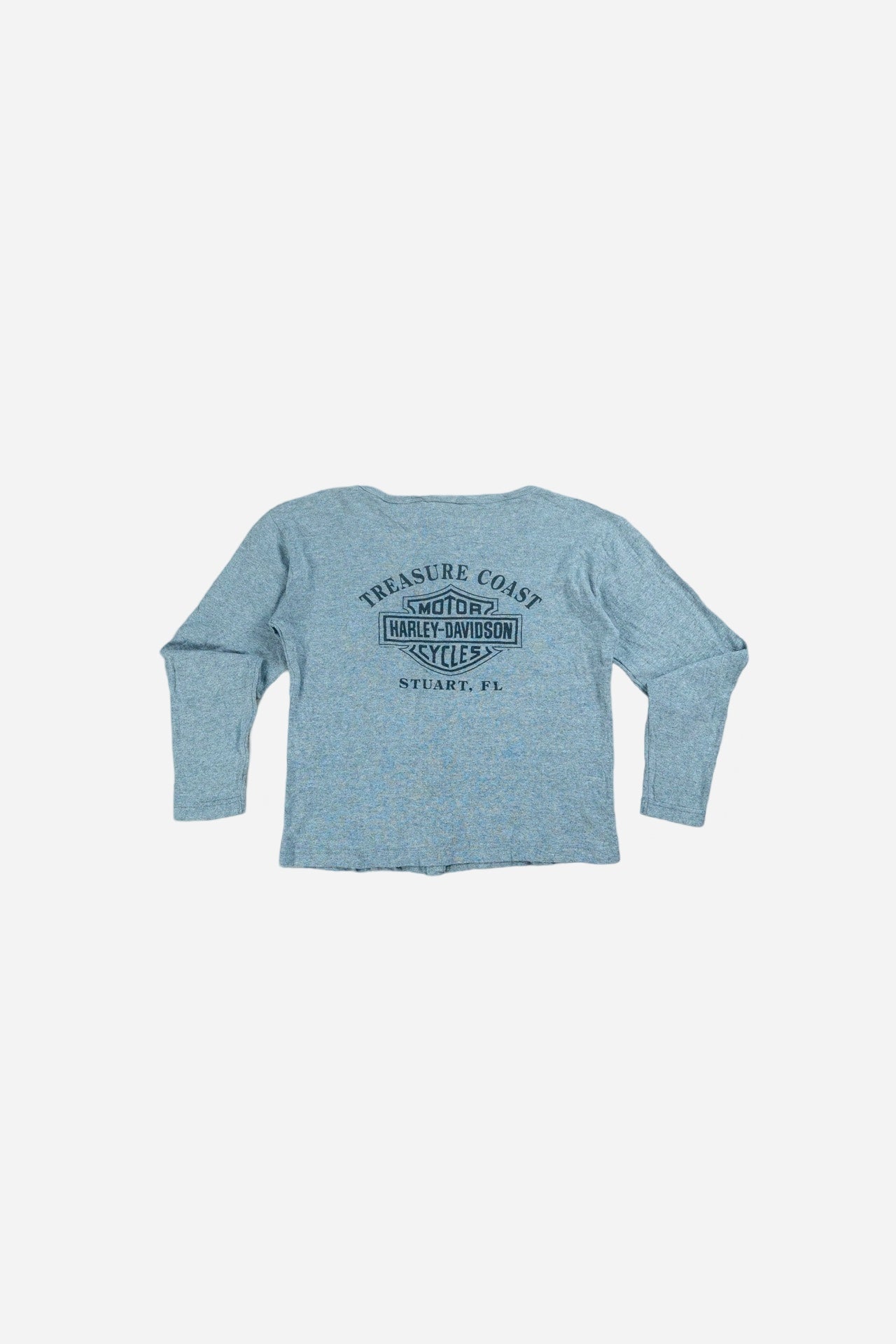 Vintage Harley-Davidson Women's Longsleeve T-Shirt 'Stuart, Florida' [1990s] Small