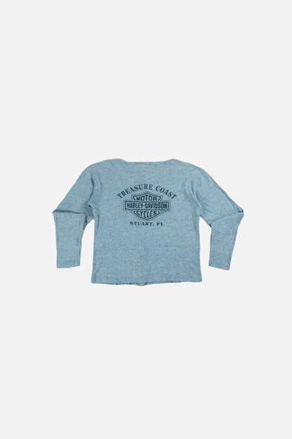 Vintage Harley-Davidson Women's Longsleeve T-Shirt 'Stuart, Florida' [1990s] Small