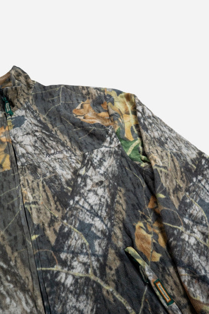 Vintage Remington 'Realtree' Zip - Up Fleece Pullover - Military/Camo [1990er]