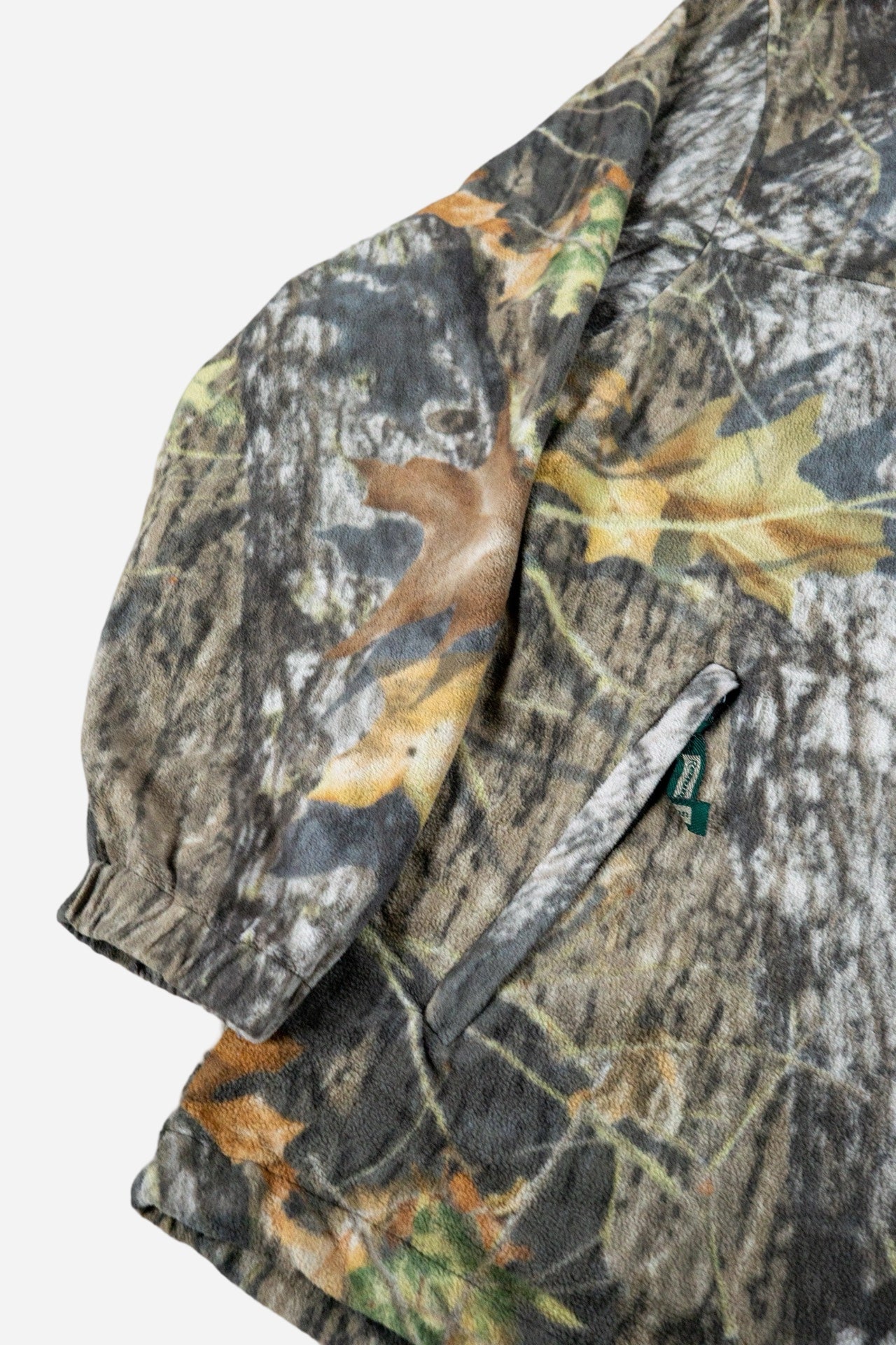 Vintage Remington 'Realtree' Zip - Up Fleece Pullover - Military/Camo [1990er]