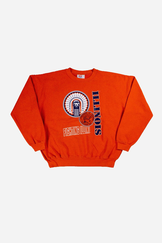 Vintage Dodger Sweatshirt 'University Of Illinois' - Sportswear [1990er]