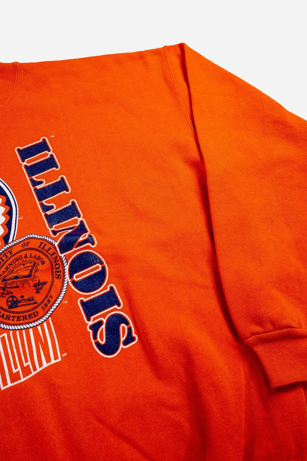 Vintage Dodger Sweatshirt 'University Of Illinois' - Sportswear [1990er]