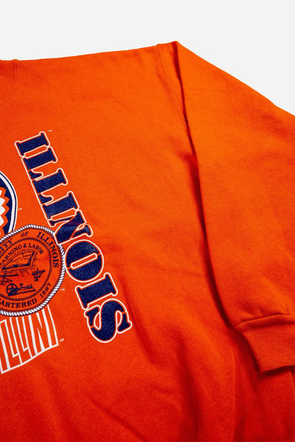 Vintage Dodger Sweatshirt 'University Of Illinois' - Sportswear [1990er]