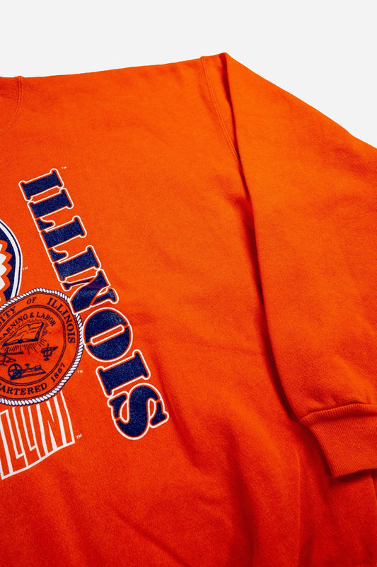 Vintage Dodger Sweatshirt 'University Of Illinois' - Sportswear [1990er]